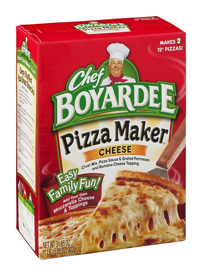 Chef Boyardee, Cheese Pizza Kit, Makes 2 Pizzas, 31.85 Oz (Pack of 4)