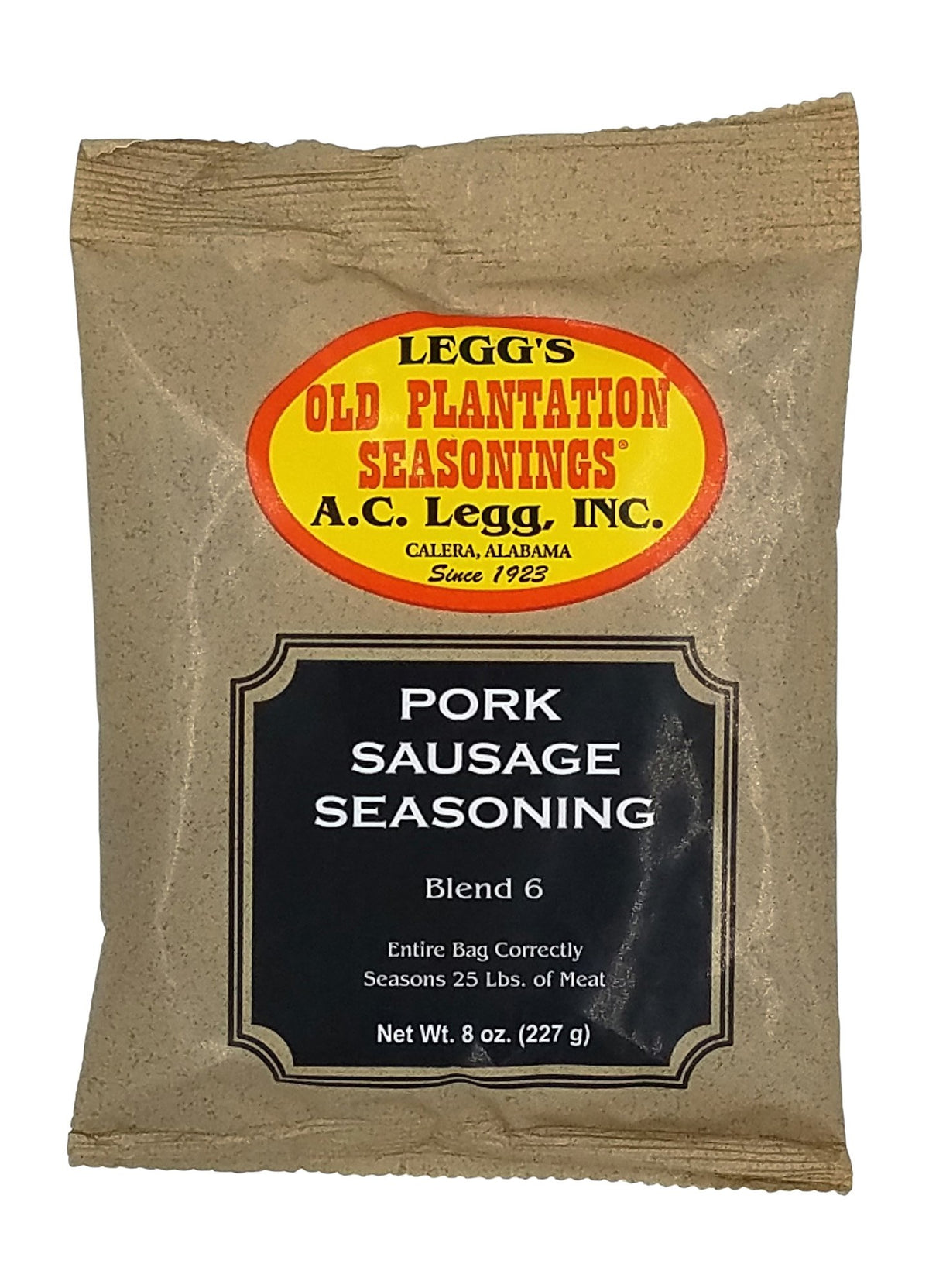 Old Plantation Seasonings Pork Sausage Seasoning Blend - 8 Ounce Pack