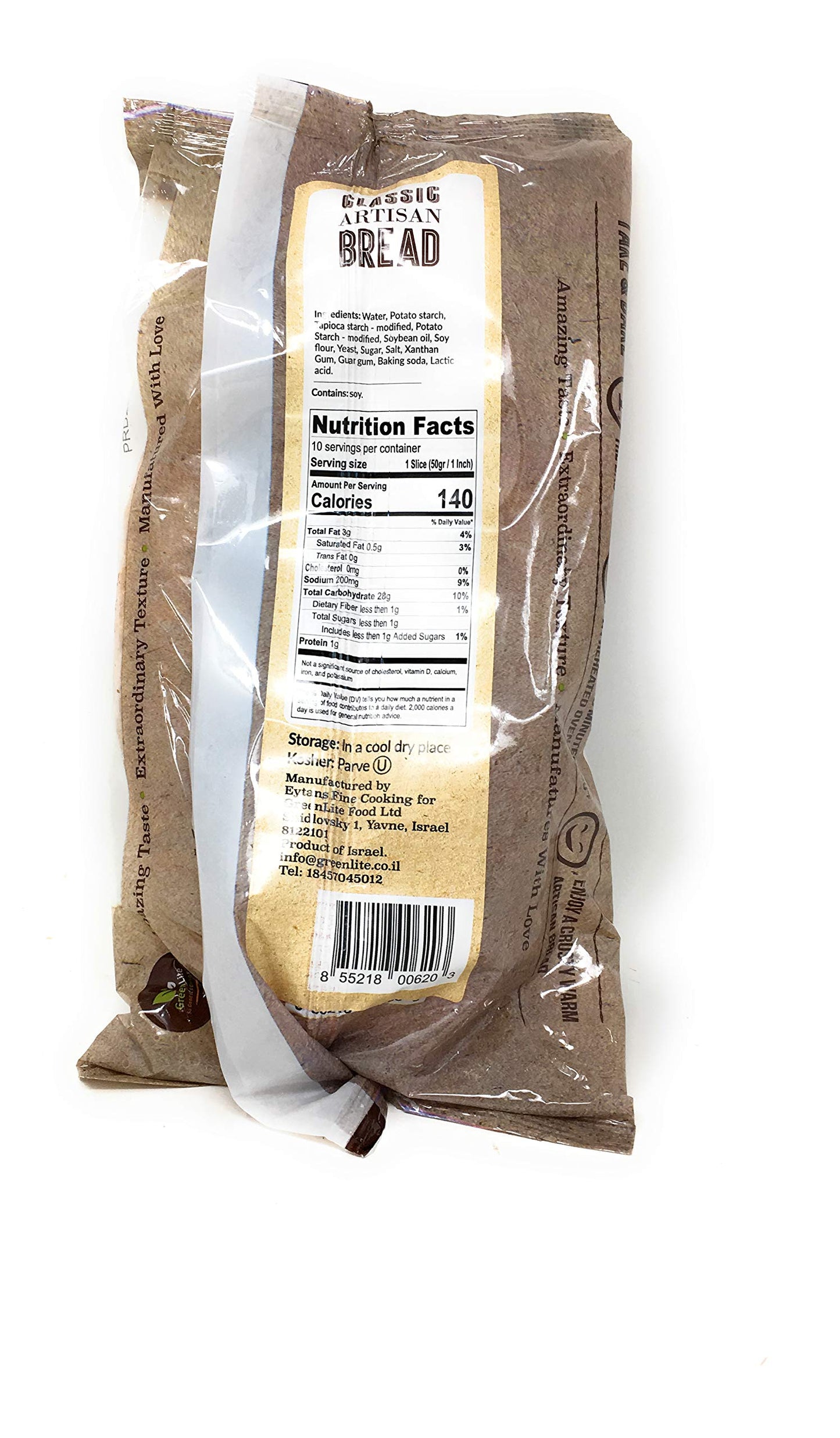 Greenlite Classic Artisan Bread, 17.6 Oz