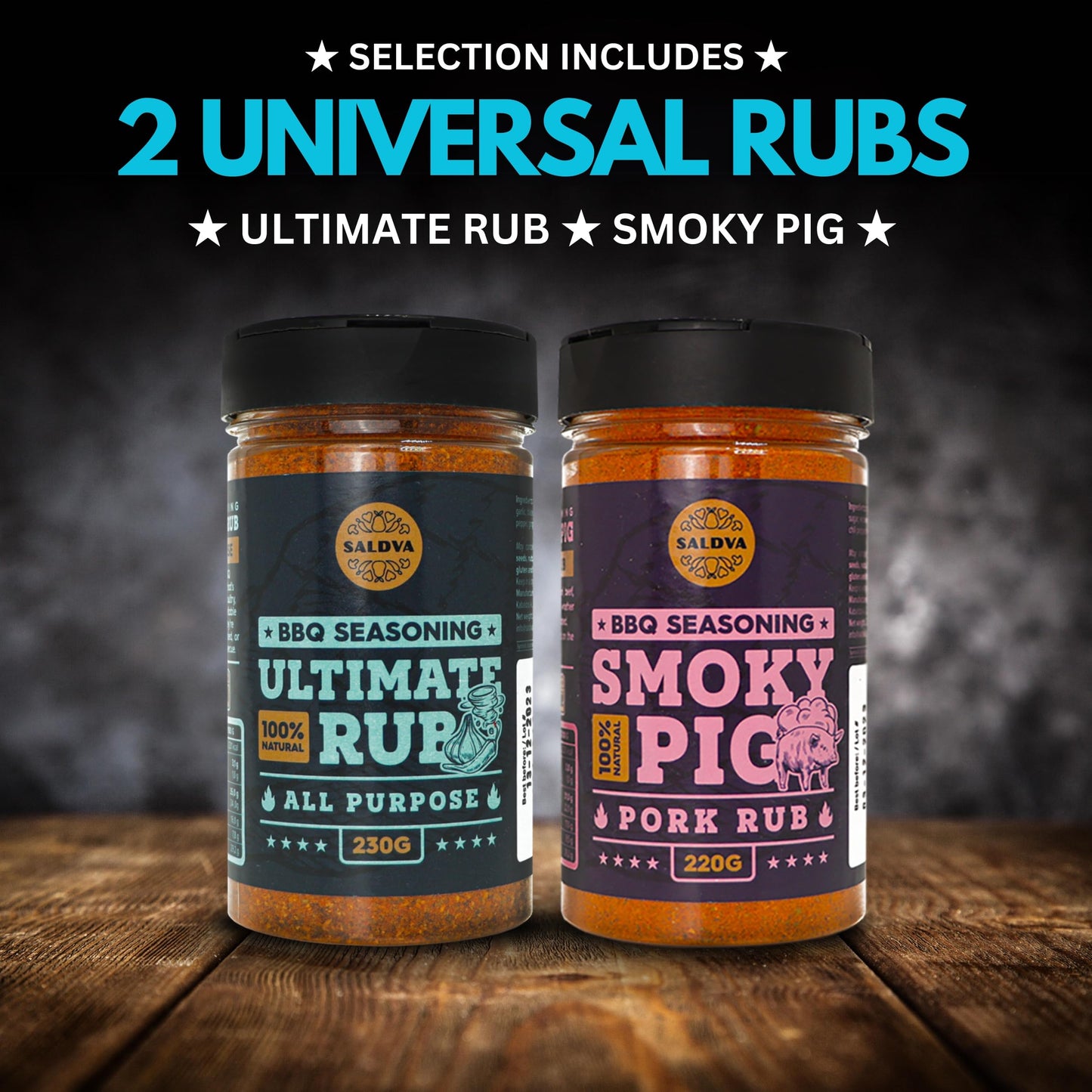 Classic S Of Enhanced Bbq Seasonings - Holy Cow, Angel’S Wings, Smoky Pig, Ultimate Rub Bbq Rubs | Pack Of 4 | 100% Natural | Great Foodie Gift