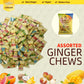 Prince Of Peace Ginger Chews Assorted Flavors (Mango, Blood Orange, Pineapple Coconut, Lychee) Candied Ginger - Candy Pack - Gin