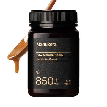 Manukora Raw Manuka Honey MGO 850+, Non-GMO, 500g (17.64 oz), Monofloral, Traceable from Hive to Hand