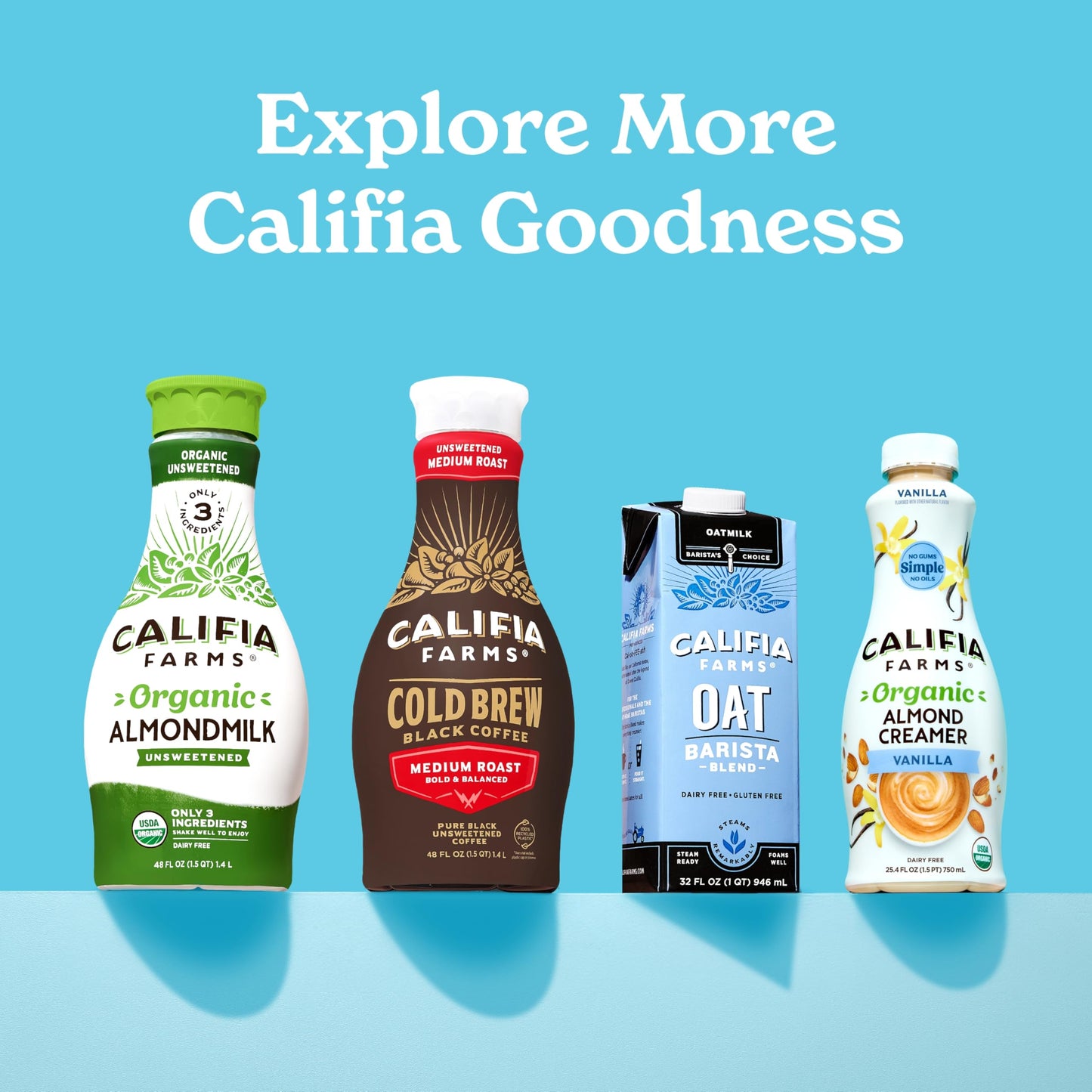 Califia Farms - Heavy Whip Cream Dairy Free Substitute 16.9 Oz, Soy Free, Plant Based, Vegan, Non GMO, Sugar Free, Heavy Whippin