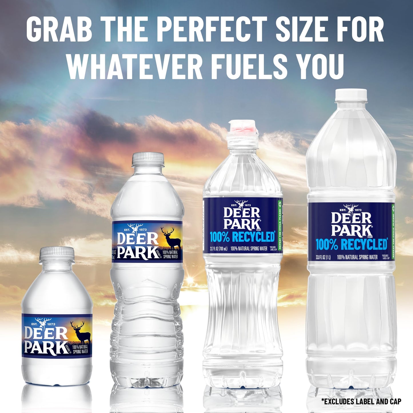 Deer Park Spring Water 16.9 Fl Oz (Pack of 192) - 4 Case Bundle