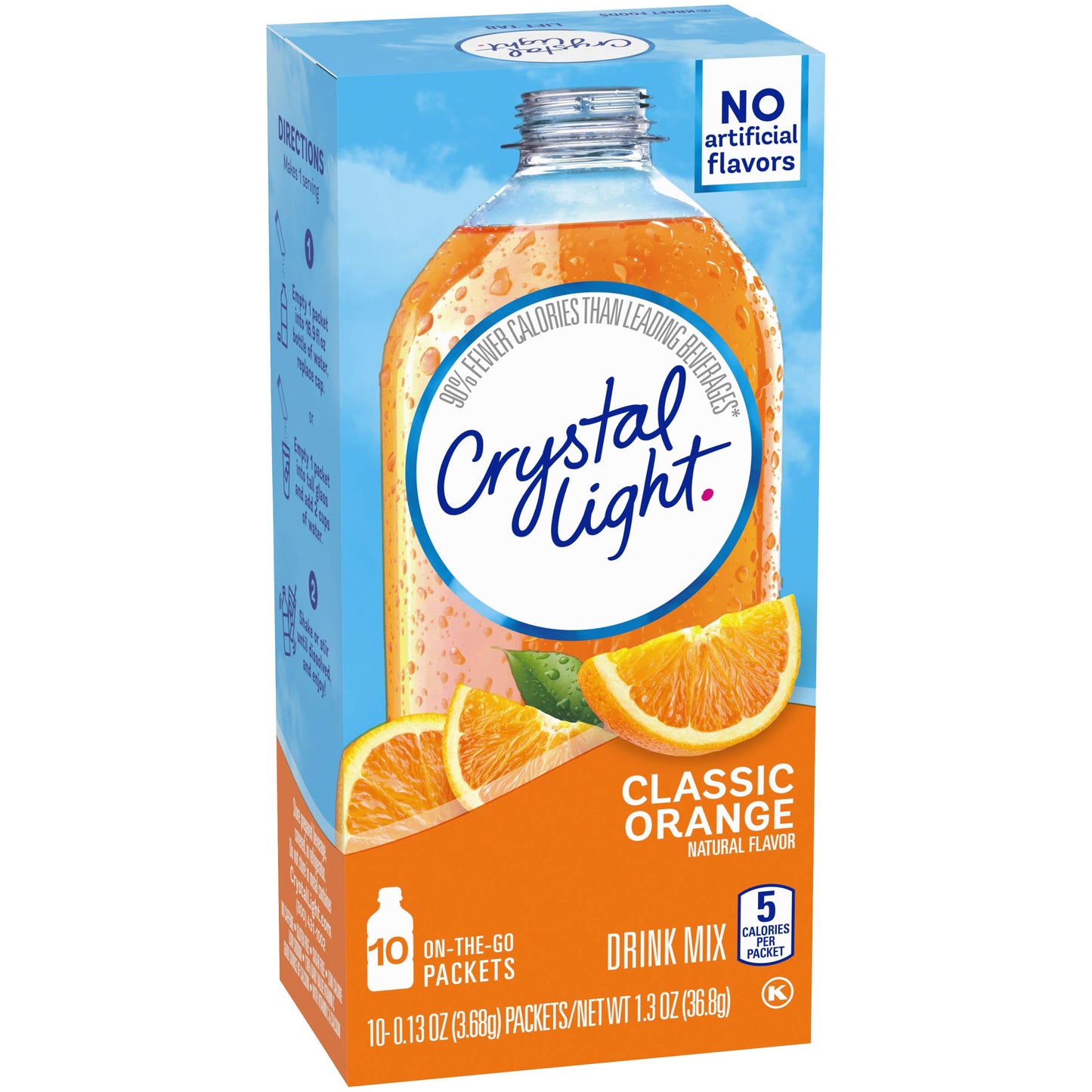 Crystal Light Drink Mix, Classic Orange,1.3 Oz( Pack of 6)