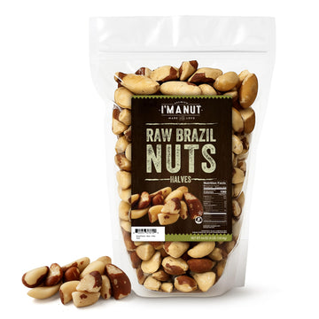 Raw Broken Brazil Nuts  4 Lbs (64Oz) - Top-Grade Wild Harvested  High Selenium  Batch Tested Peanut & Gluten Free  Non-Gmo  Kosher  Resealable Bag