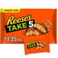 REESES TAKE 5 Pretzel, Peanut and Chocolate Snack Size, Candy Bag, 11.25 oz