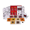 The Good Hurt Fuego by Thoughtfully, DIY Hot Sauce Set, Hot Sauce Making Kit Includes 4 Skull Shaped Reusable Glass Jars, 2 Funn