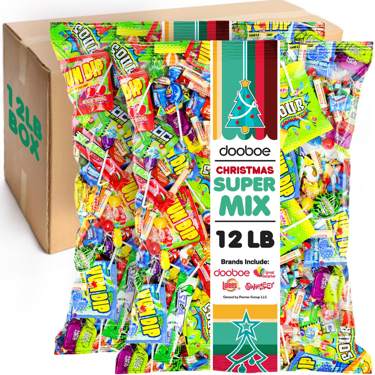 Christmas Bulk Candy Mix - 12 Pounds - Individually Wrapped Candies - Parade Candy - Wholesale Candy Assortment