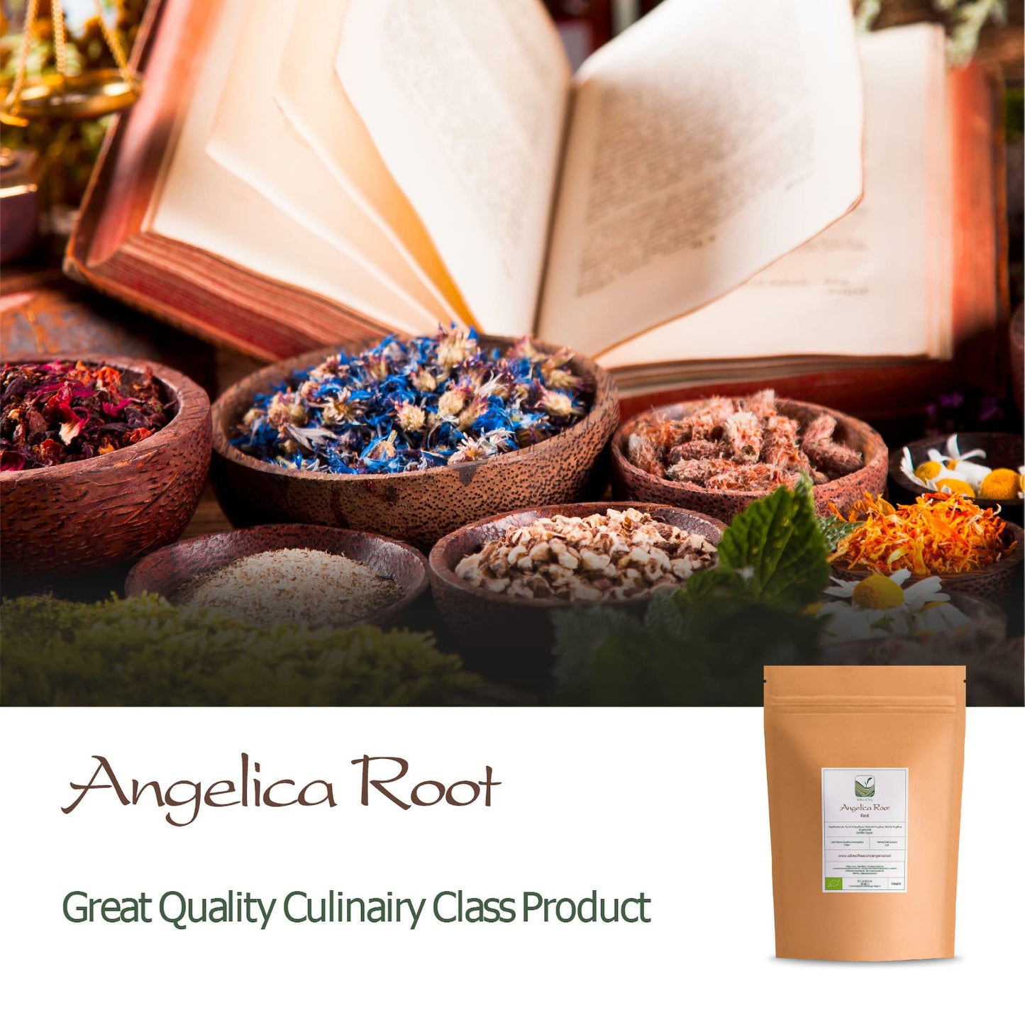 Angelica Root Organic Tea Dried - Roots Dry - Angelica Archangelica - Angelica Root Herb Angelica Roots Angelica Herb Angellica