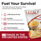 Legacy Food Storage 60 Serving Emergency Food Supply Bucket, 12 Entrees, 23,400 Total Calories, Shelf Stable Lunch & Dinner, Freeze Dried Survival Meals For Mre Camping, Hiking, Prepping