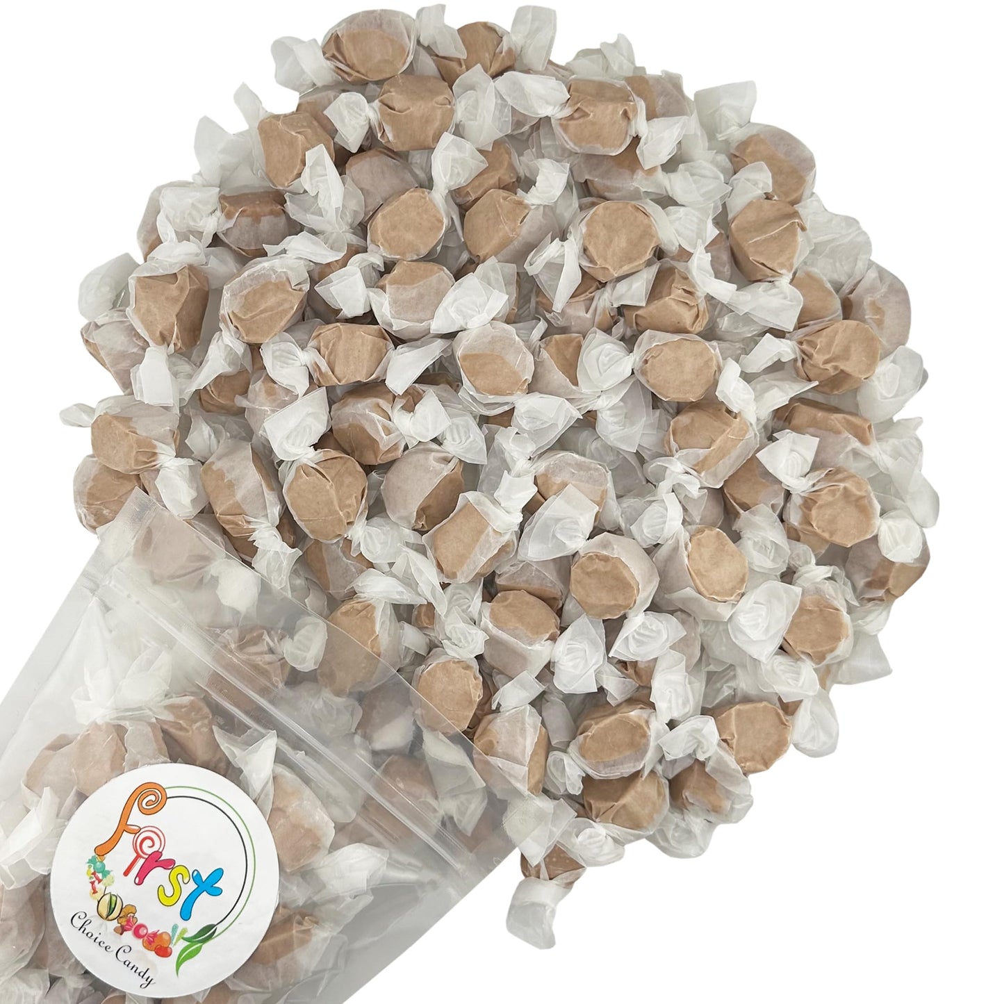 FirstChoiceCandy All Flavor Saltwater Taffy (Chocolate, 1 Pound)