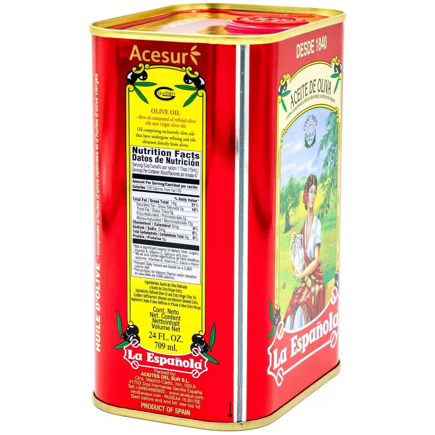 La Espaola 100% Pure Olive Oil, 24 Fl Oz