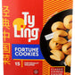 Ty Ling Fortune Cookies, 3.5 oz Box, 180 Individually Wrapped Cookies, 12 Packs of 15 Cookies Each, Model 2508