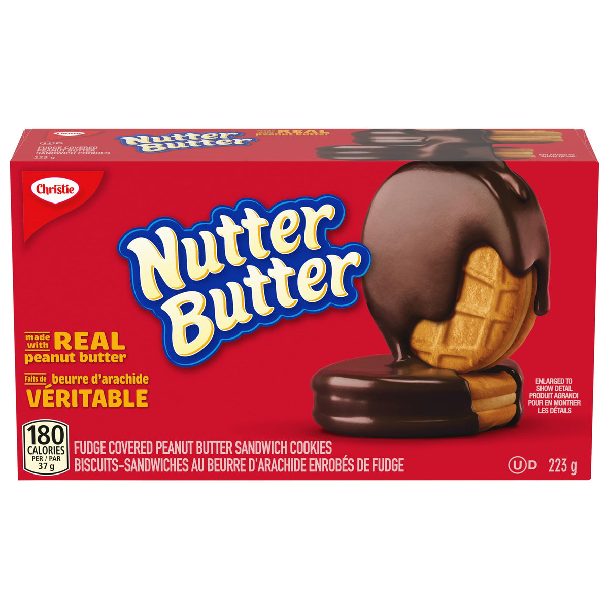 Christie Nutter Butter Fudge Cookies, 223g/7.9 oz (Imported from Canada)