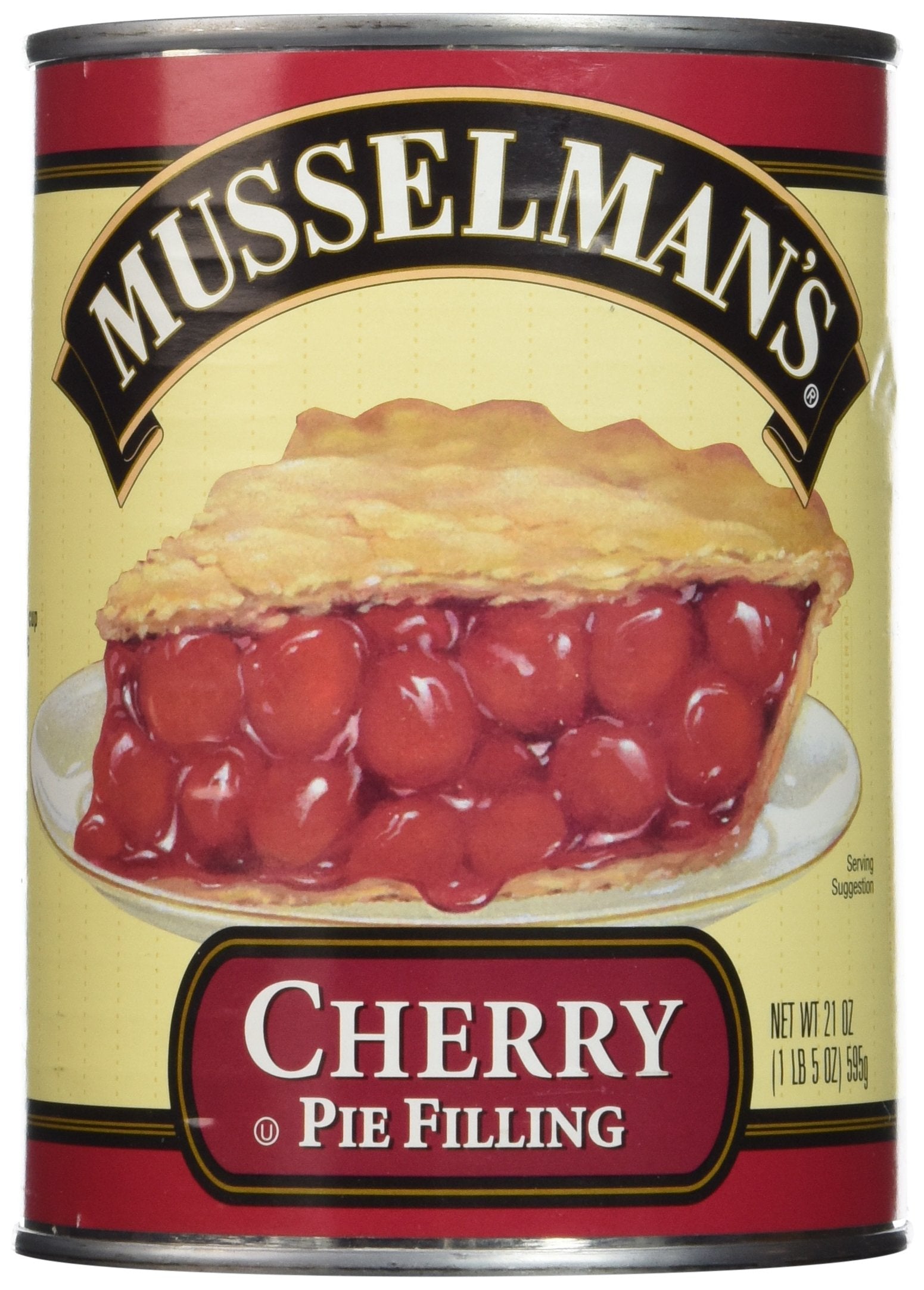 Musselmans Cherry Pie Filling,net wt 21 OZ(Pack of 2)