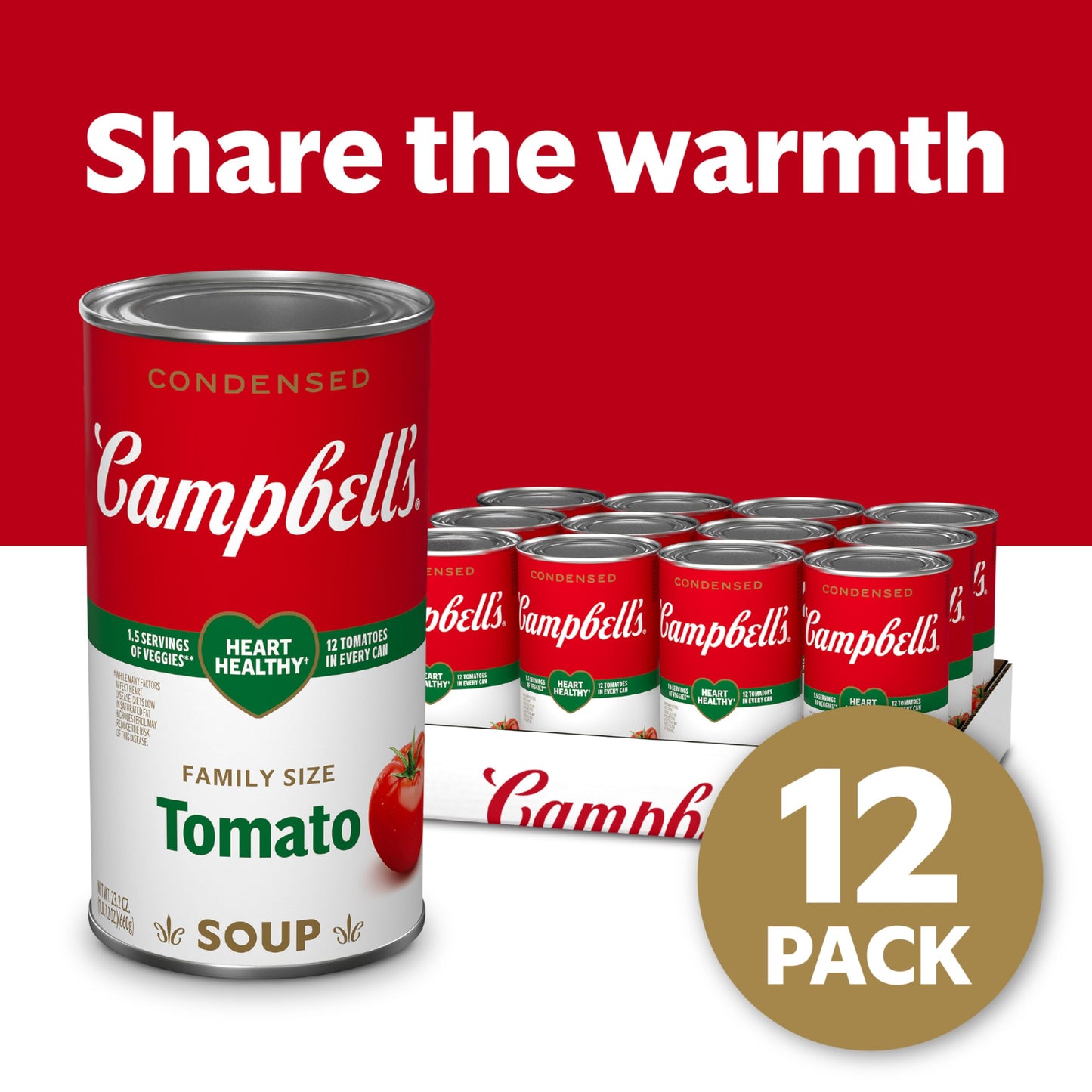 Campbell'S Condensed Healthy Request Tomato Soup, 23.2 Ounce Can (Pack Of 12)
