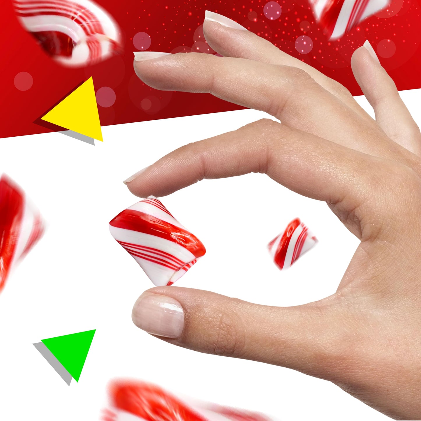 Peppermint Twists Hard Candy | 1 Pound Bag | Individually Wrapped Christmas Candy | Refreshing Mints for Office Bowls  Gifting & Favors | Hospitality Mints