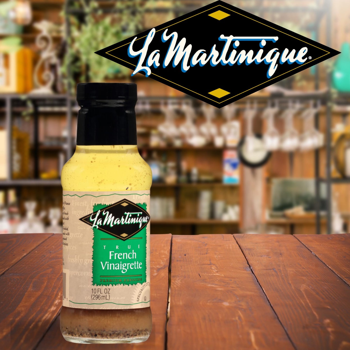 LA MARTINIQUE True French Vinaigrette Dressing, 10 Ounce Bottle (Pack of 1)