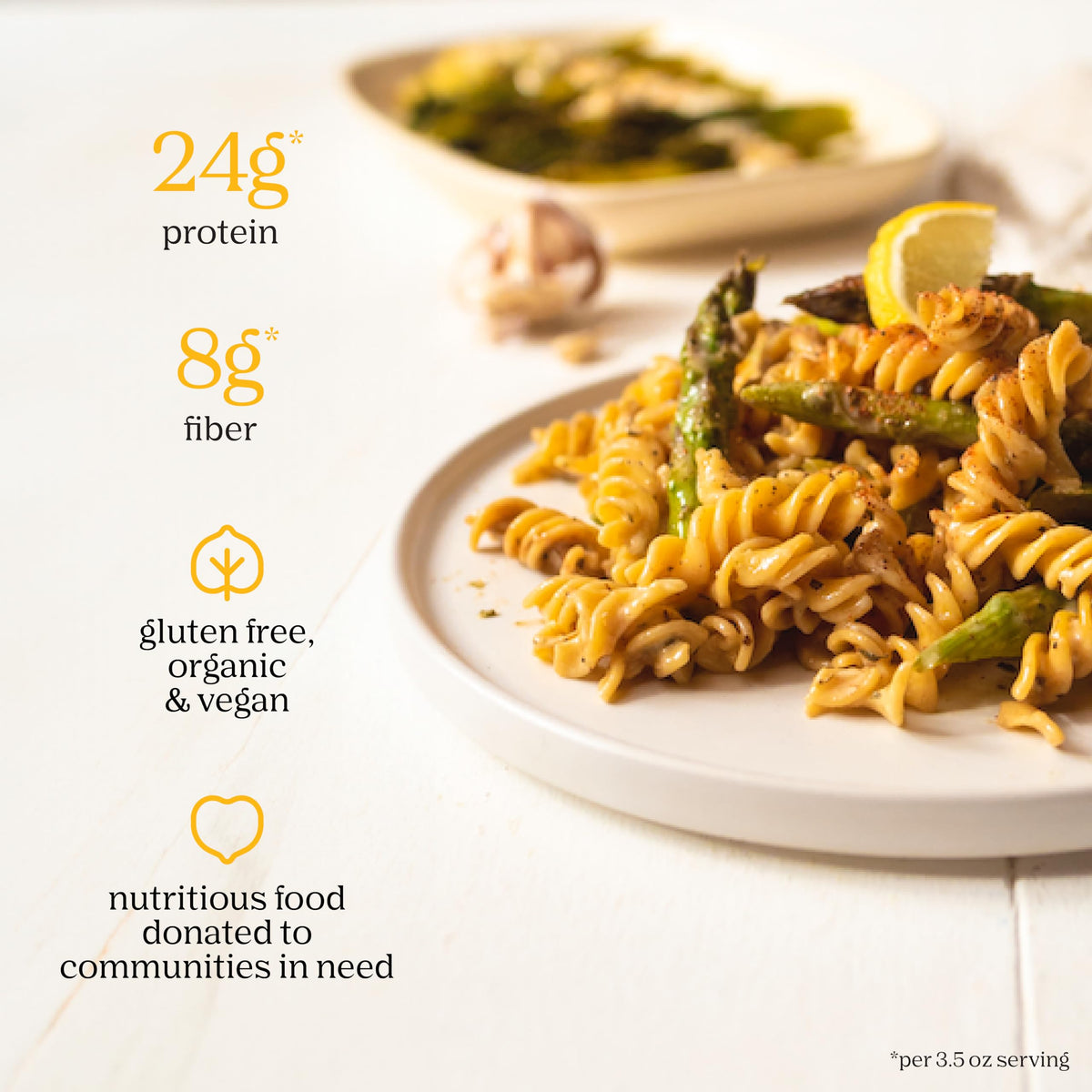 Chickapea Organic Chickpea Pasta - Spirals - 8 oz (Pack of 6)