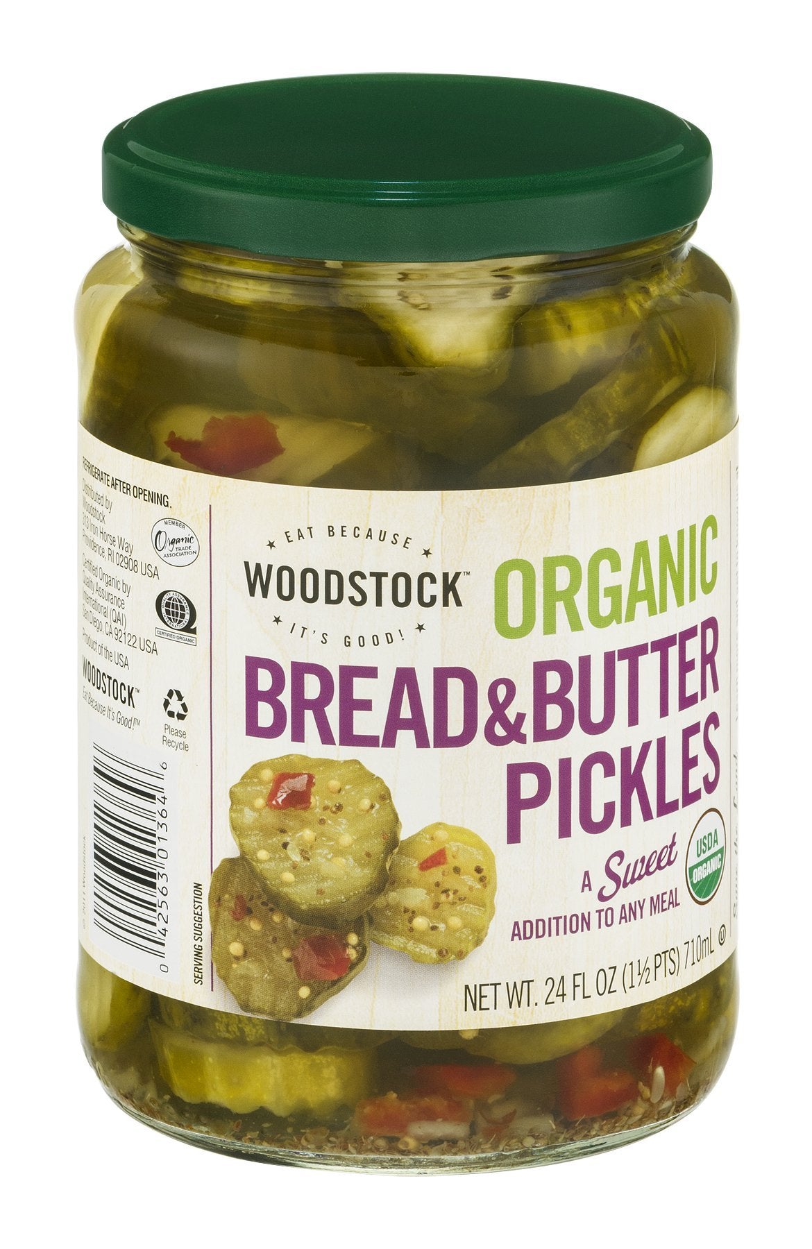 Woodstock Pickles Swt Brd & Btr Org