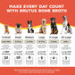 Brutus Bone Broth for Dogs - All Natural Gravy & Treat - 64 Fl Oz - Made in USA - Glucosamine & Chondroitin for Healthy Joints