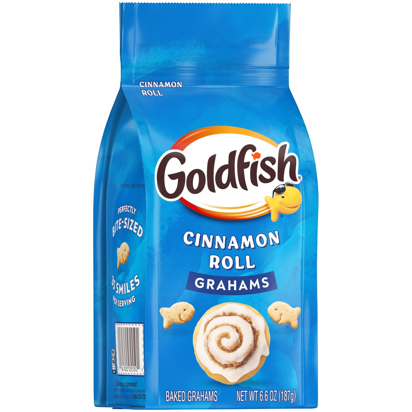 Goldfish Grahams Cinnamon Roll Baked Snack Crackers, 6.6 Oz Bag