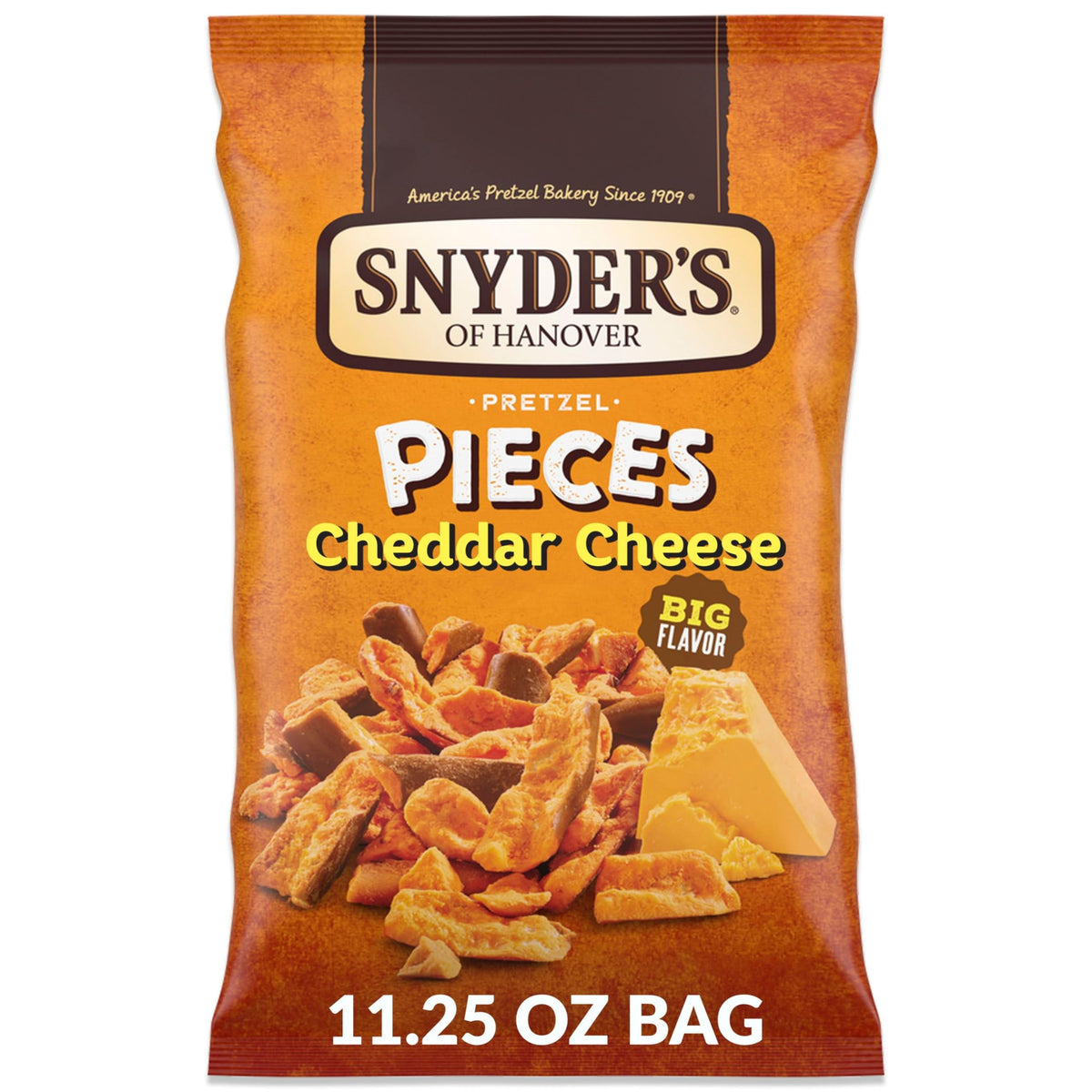 Snyder'S Of Hanover Pretzel Pieces, Cheddar Cheese, 11.25 Oz