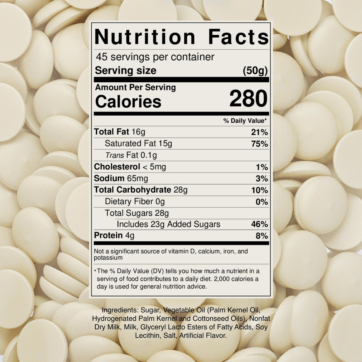 Merckens White Chocolate Melting Wafers by Cambie  5 Pounds of White Melting Chocolate  Candy Melts & Baking Chocolate  For Dipping  Covering  Desserts & Baking  5 lb