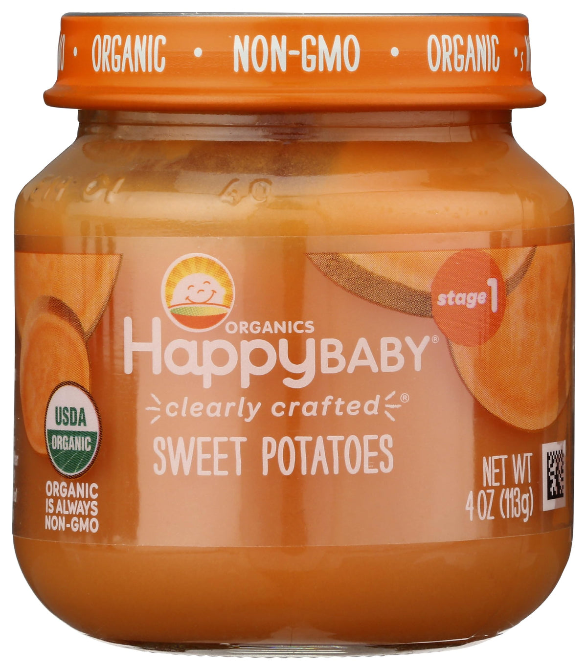 Happy Baby Organic Stage 1 Sweet Potatoes, 4 Oz