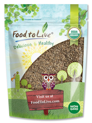 Food to Live Organic Chia Seeds Powder, 2 Pounds Non-GMO Meal, Ground Raw, Cold Milled, Kosher, Vegan, Bulk. Rich in Omega-3, Fi
