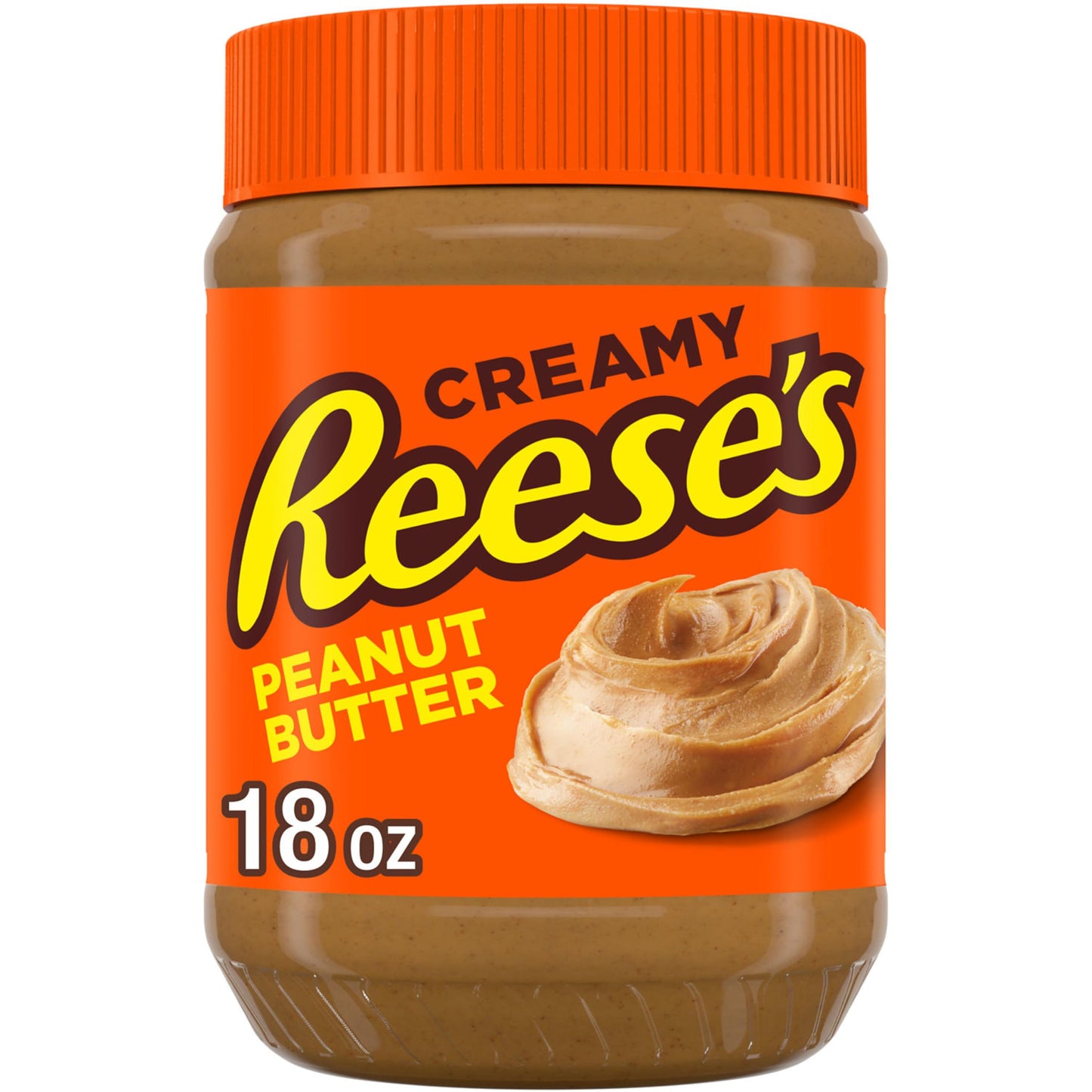 REESES Creamy Peanut Butter Spread Jar, 18 oz