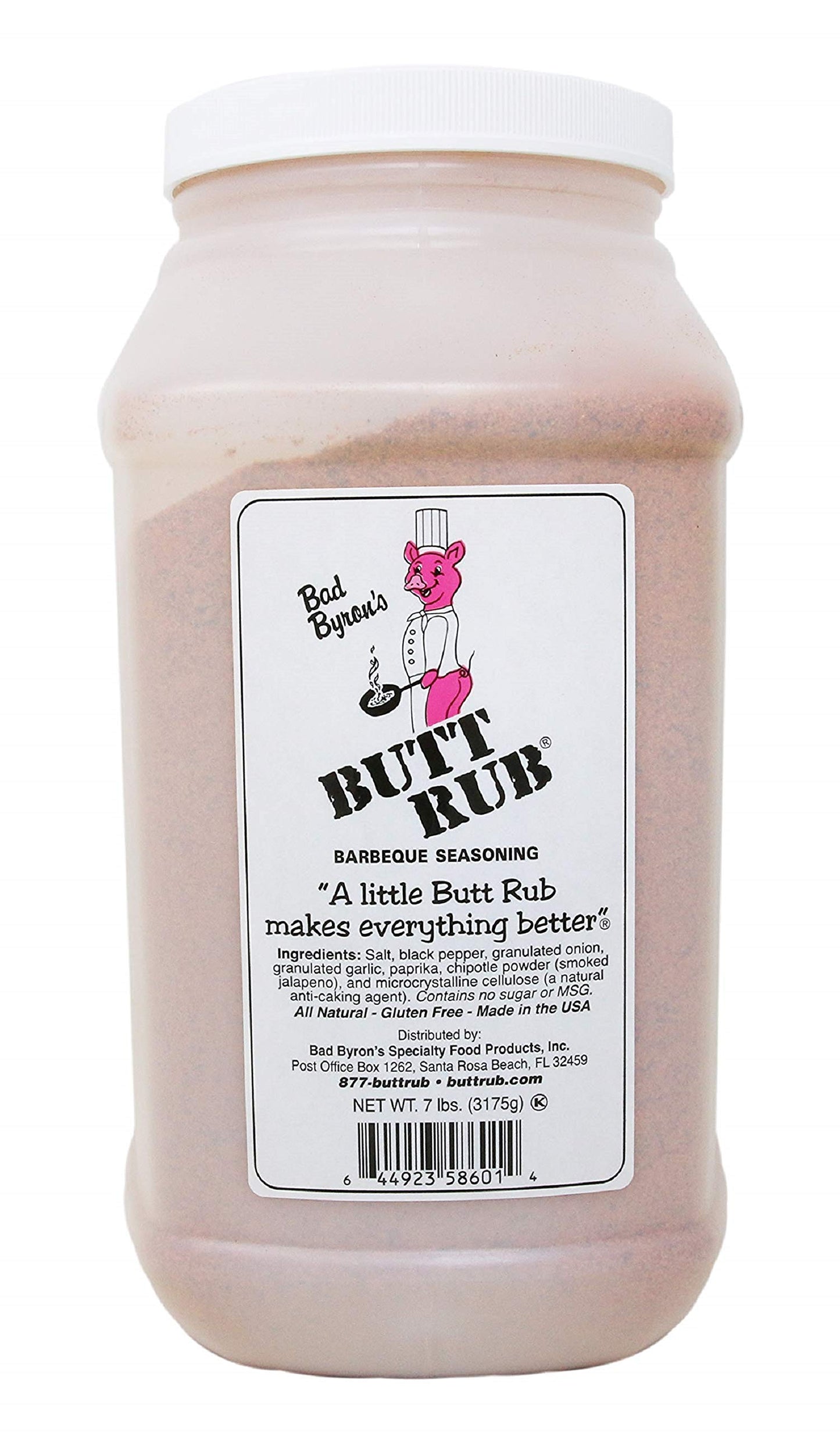 Butt Rub Barbeque Seasoning – All-Purpose Dry Rub for Pork, Chicken, Beef – 112 Ounce