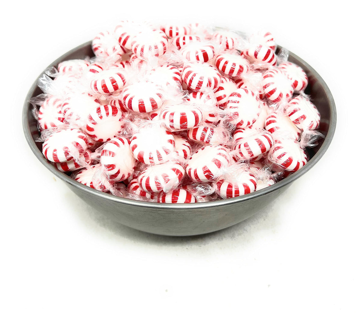 Holiday American Old Fashioned Peppermint Starlights Mints Hard Candy Discs Individually Wrapped Bulk 3 Lbs 200+ Pcs (48-Oz)