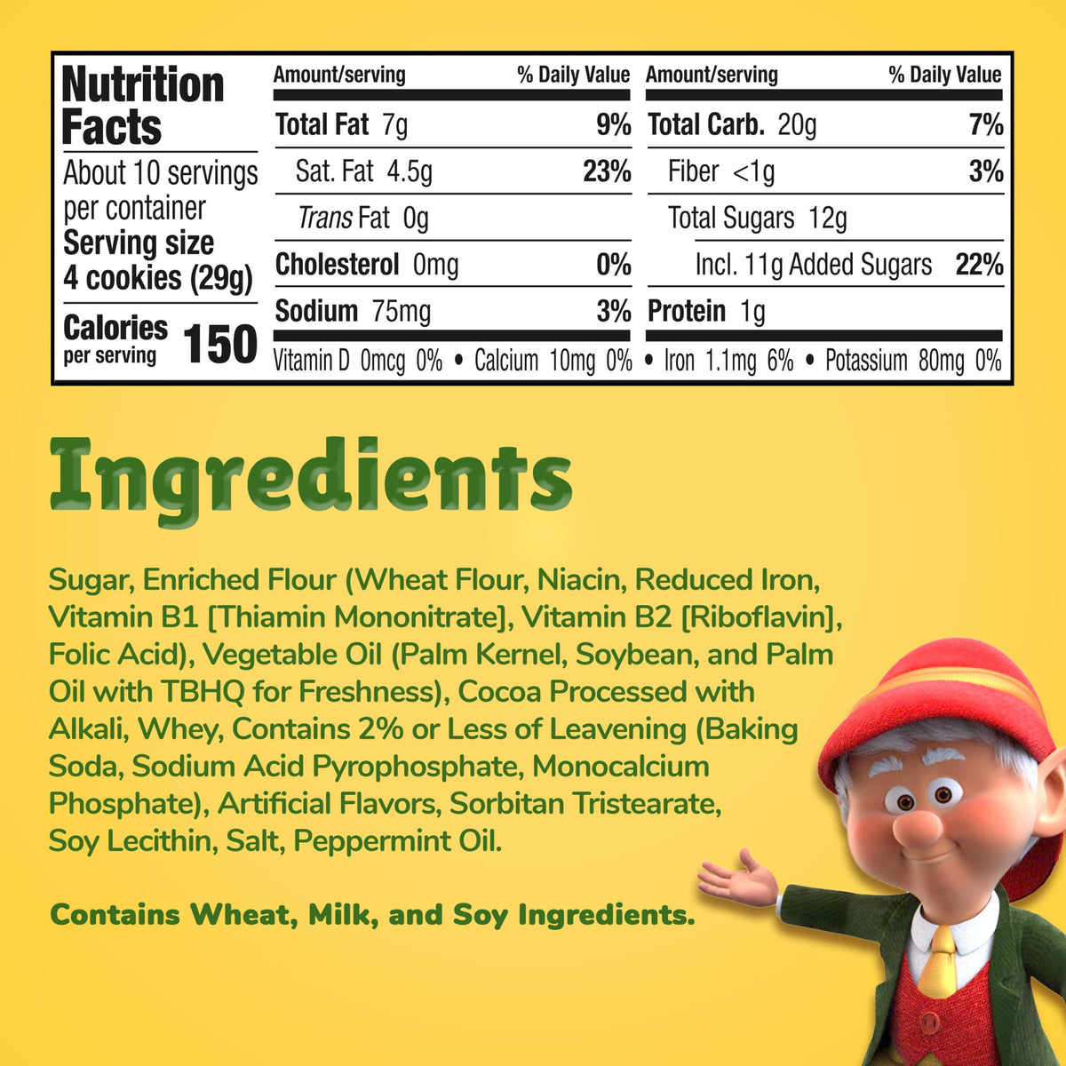 Keebler Grasshopper Mint Cookies, 10 Oz. (Pack of 2)