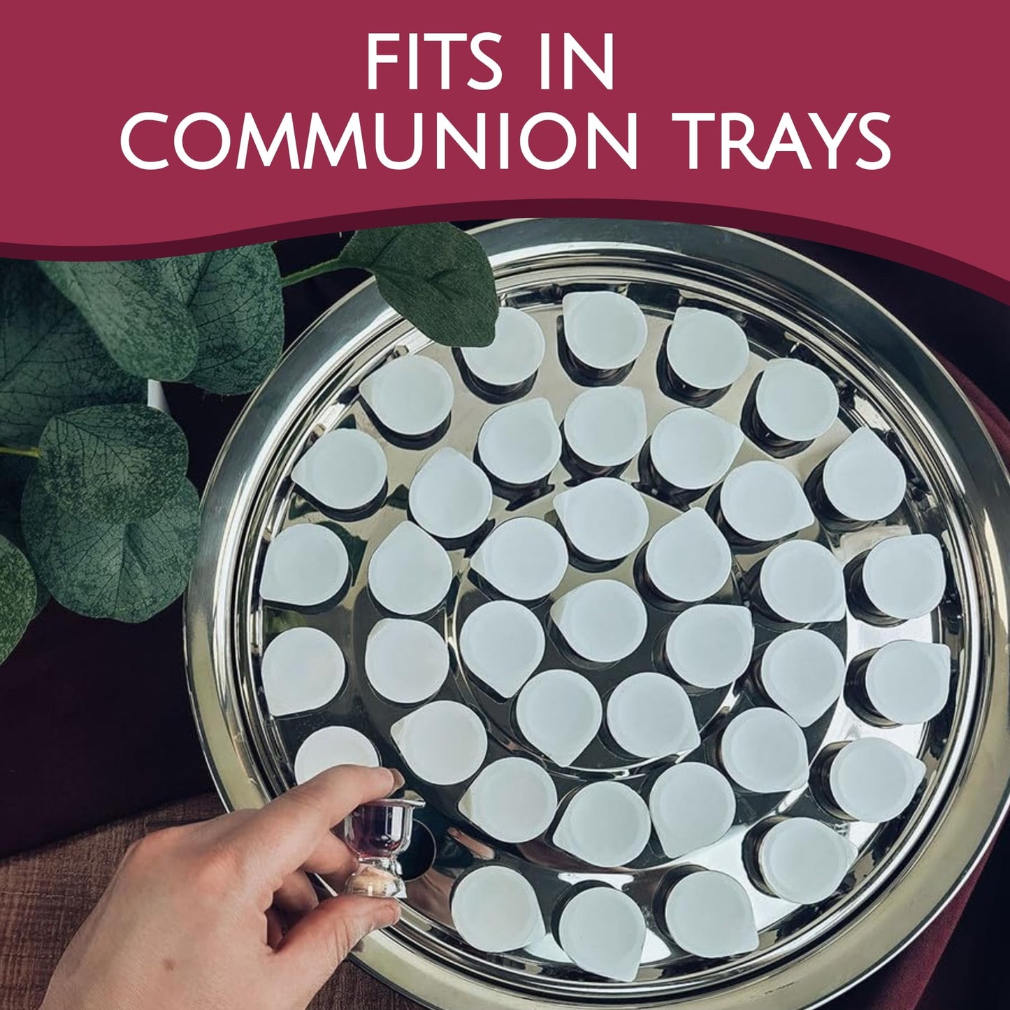 TrueVine Chalice Communion Cups and Wafer Set - Prefilled Cups with Gluten Free Unleavened Bread & G Juice - Carefully Packaged & Easy to Open  Ideal First Communion (200 Count)