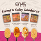 Bnutty Sweet & Salty Peanut Butter | Simply Salted Caramel, Irresistible Pretzel, Perfectly Crunchy & Creamy | Natural, Gluten-F