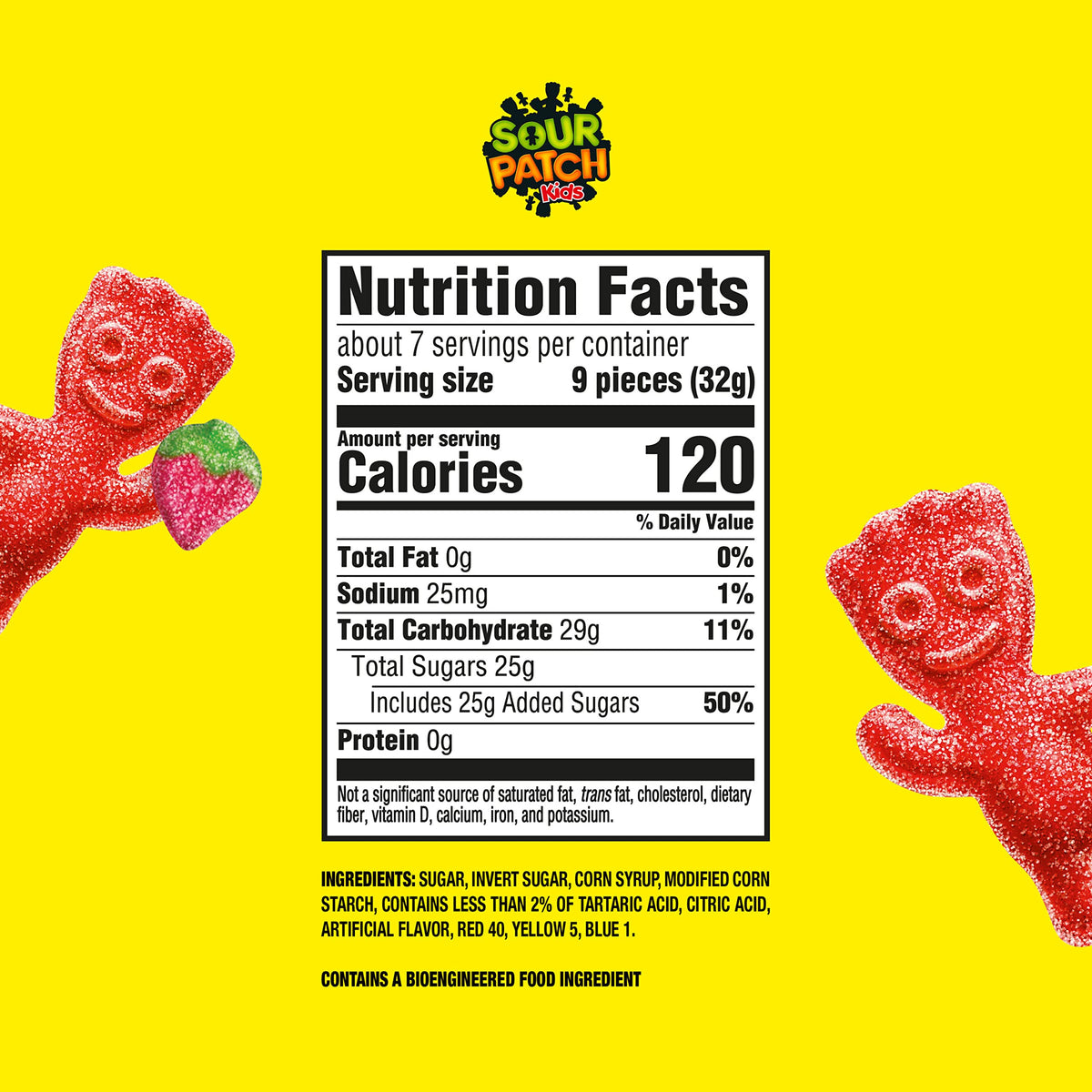 SOUR PATCH KIDS Strawberry Soft & Chewy Candy, Bulk Candy, 12-8 oz Bags