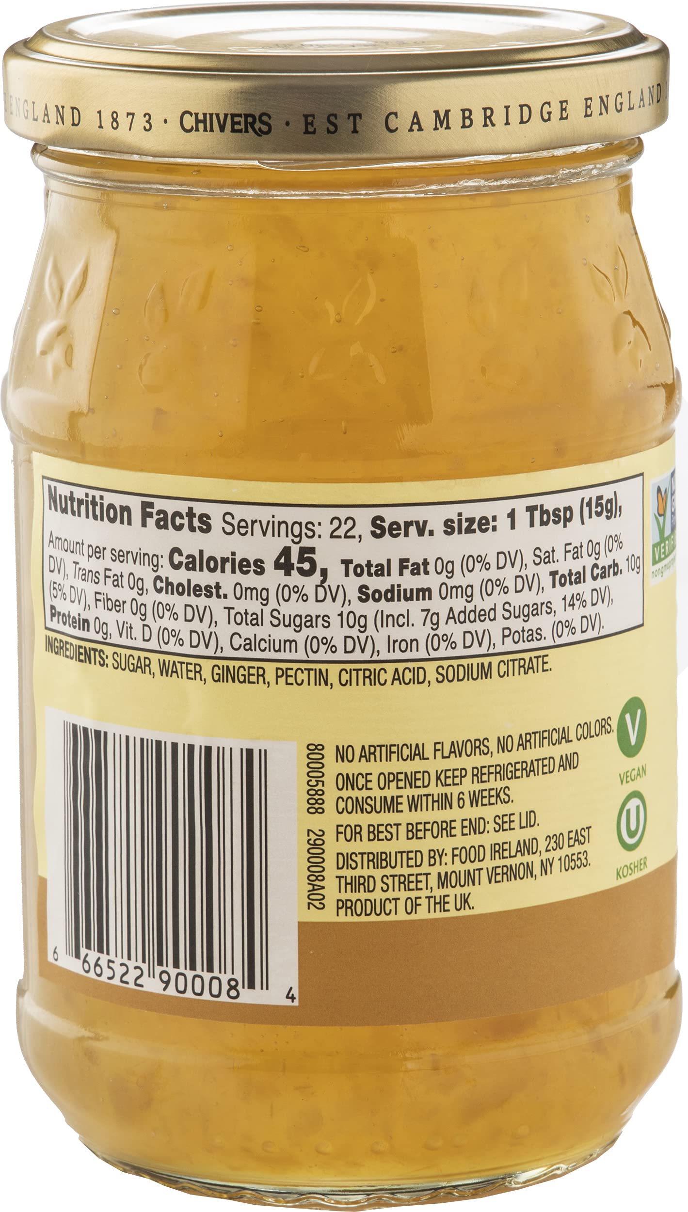 Chivers UK Ginger Preserve 340g (12oz)