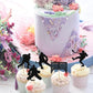 Rssta i Hockey Cupcake Toppers - 24 Pack Glitter Ice Hockey Picks for Birthday Party Decorations - Cardstock - Design 3