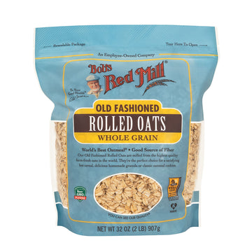 Bob'S Red Mill Old Fashioned Regular Rolled Oats, 32 Ounce (Pack Of 4)