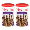Pirouline Rolled Wafers – Dark Chocolate – Rolled Wafer Sticks, Crème Filled Wafers, Rolled Cookies For Coffee, Tea, Ice Cream, Snacks, Parties, Gifts, And More – 14.1Oz Tin 2Pk