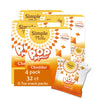 Simple Mills Pop Mmms Cheddar Baked Snack Pack Crackers, Gluten Free, 8 Pack (Pack of 4)