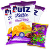 Utz Maui BBQ Kettle Chips (3. 7.5oz bags) - Sweet and Sour Fusion - Zapps Spicy Cajun Crawtators (1, 4.75oz) - 4 Items Total