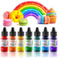 Oil Based Food Coloring for Chocolate Rainbow Oil Edible Food Dye Set for Baking Royal Icing Cookie Supplies Gluten Free 7x6ml F