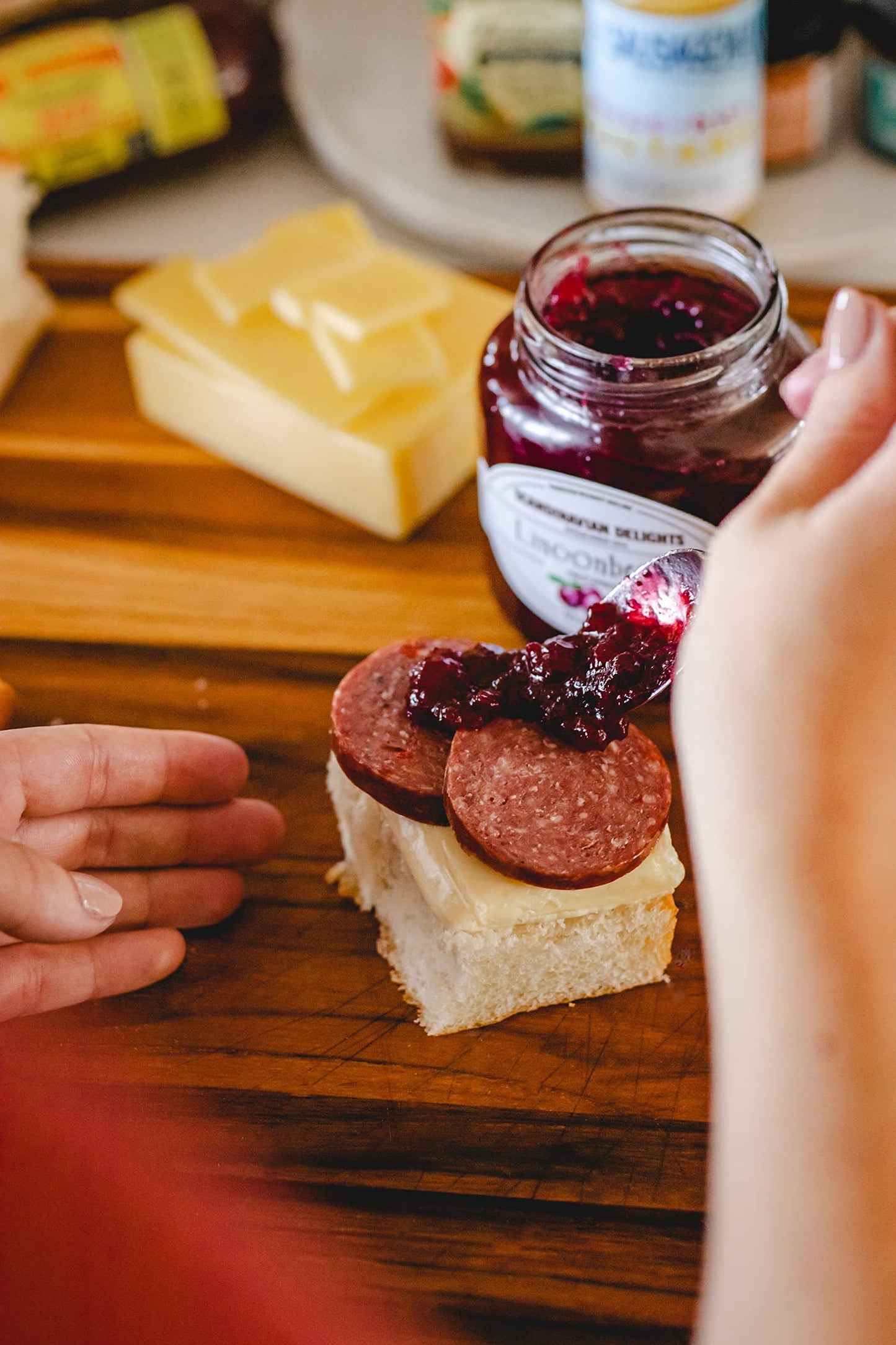 Dan The Sausageman Signature Gift (Nordic Fusion) Gift Basket – Gourmet Snacks With Summer Sausage, Cheese,  Ers, Lingonberry Sauce – Holiday, Thank You, Mother’S Day, Meat And Cheese, Snack Box