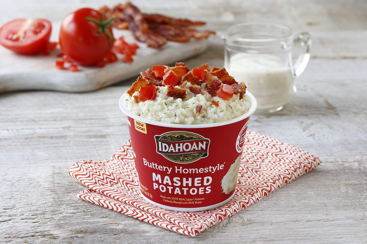 Idahoan Buttery Homestyle Mashed Potatoes, 1.5 oz cup (12-Pack)