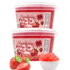 Fusion Select Bursting Boba Popping Boba Pearls Fruit Tea Snack Toppings (Strawberry, 2 Pack)