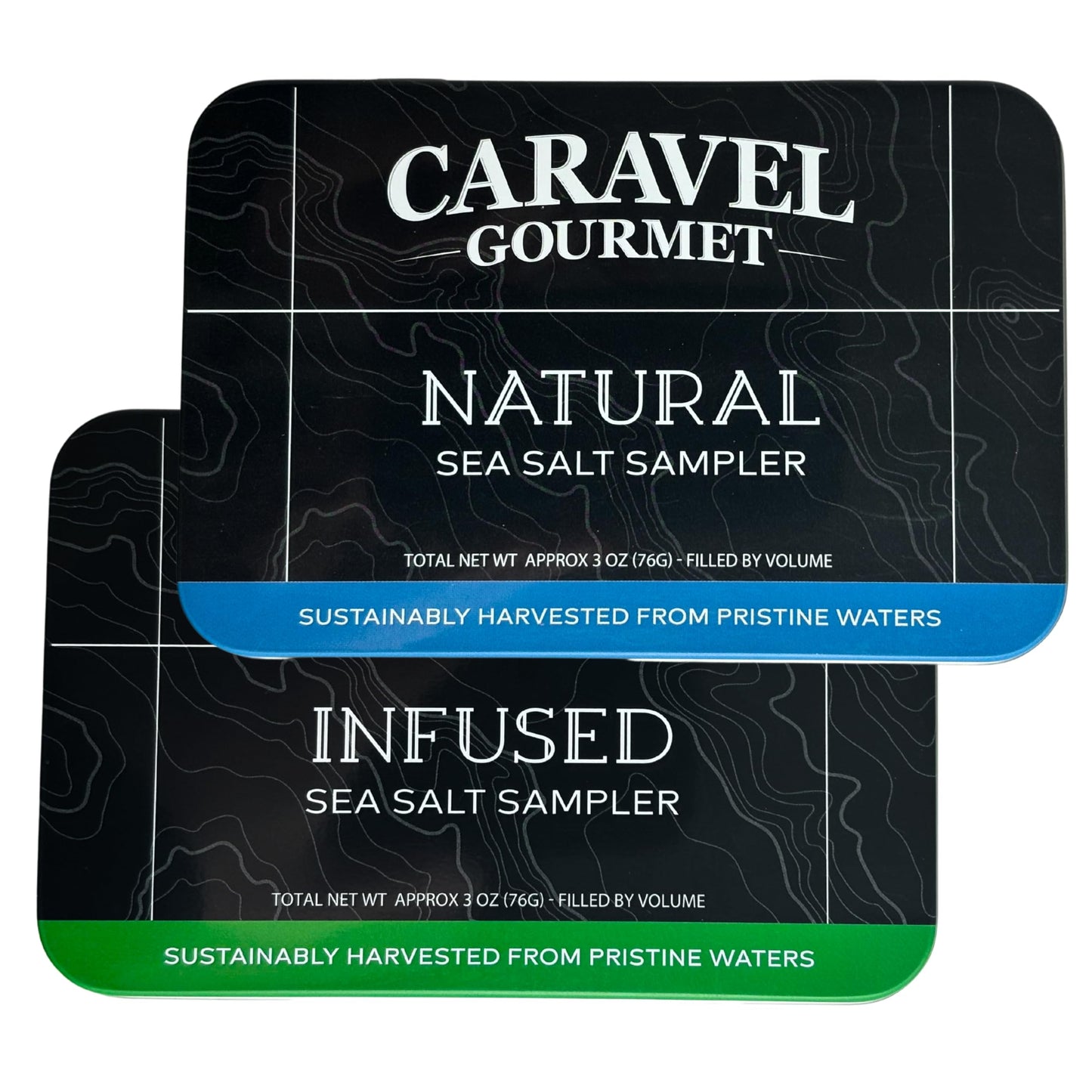 Caravel Gourmet Sea Salt Gift Set - 12 Flavors, 14 Piece Set, Reusable Tins - Great Gifts for Everyone