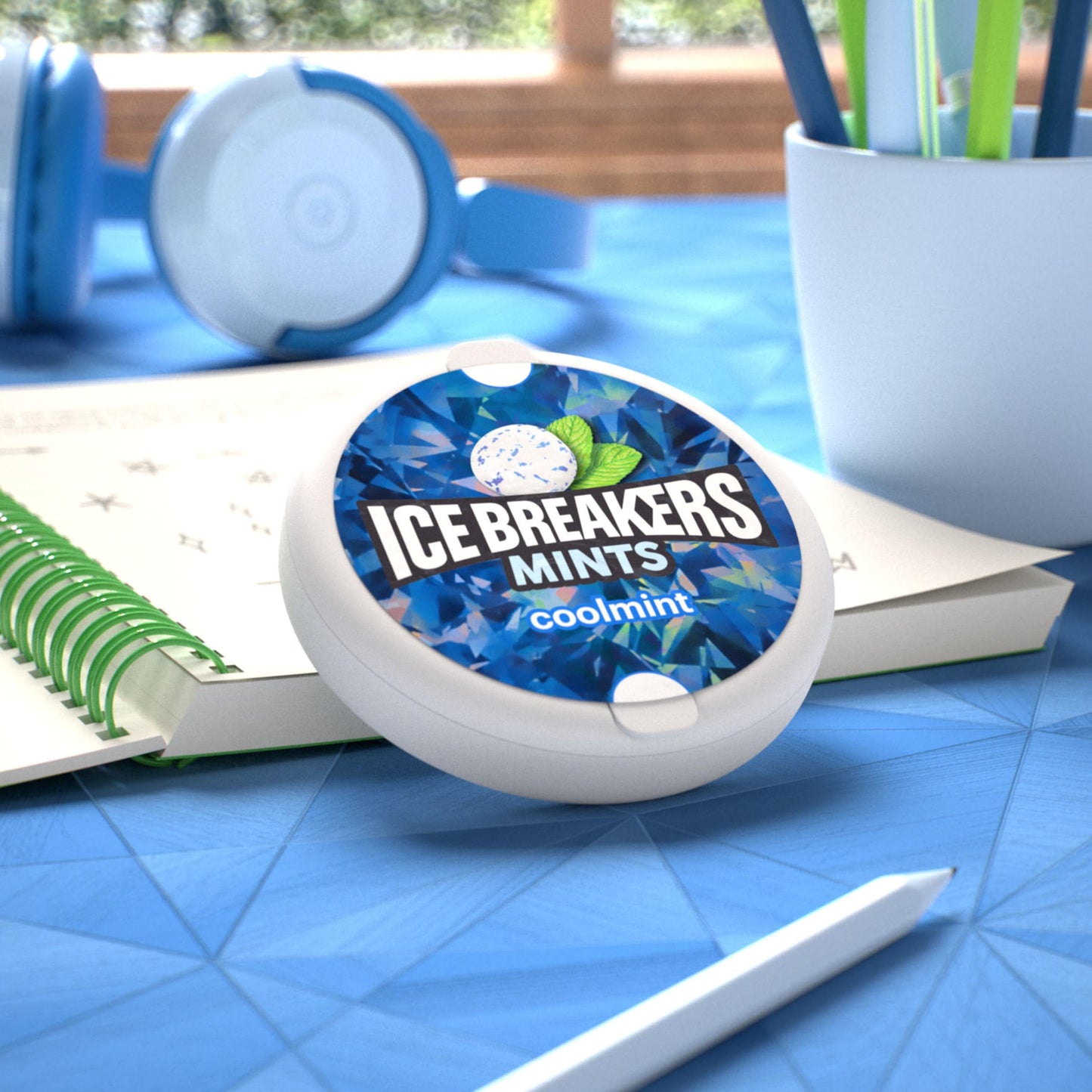 ICE BREAKERS Cool Mint Sugar Free Mints Tin, 1.5 oz
